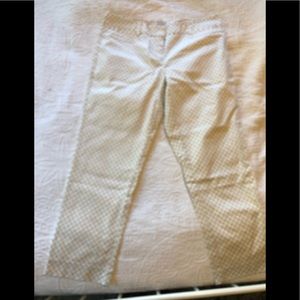 New York and Company patterned capri dress pants.